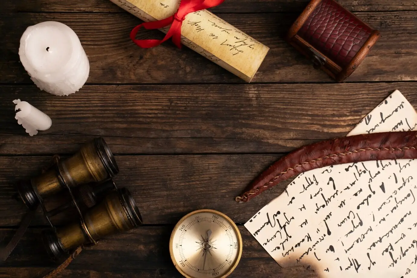 A selection of pirate artifacts and bounty